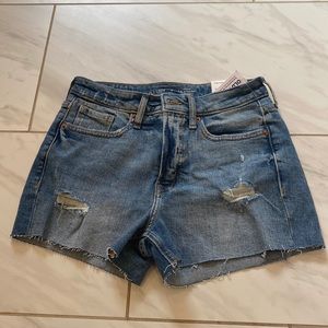 high waisted old navy denim shorts, size 4